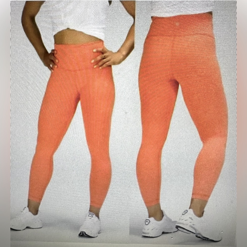 Lululemon wunder train high-rise tight 25” size 20 color  crunch warm coral
